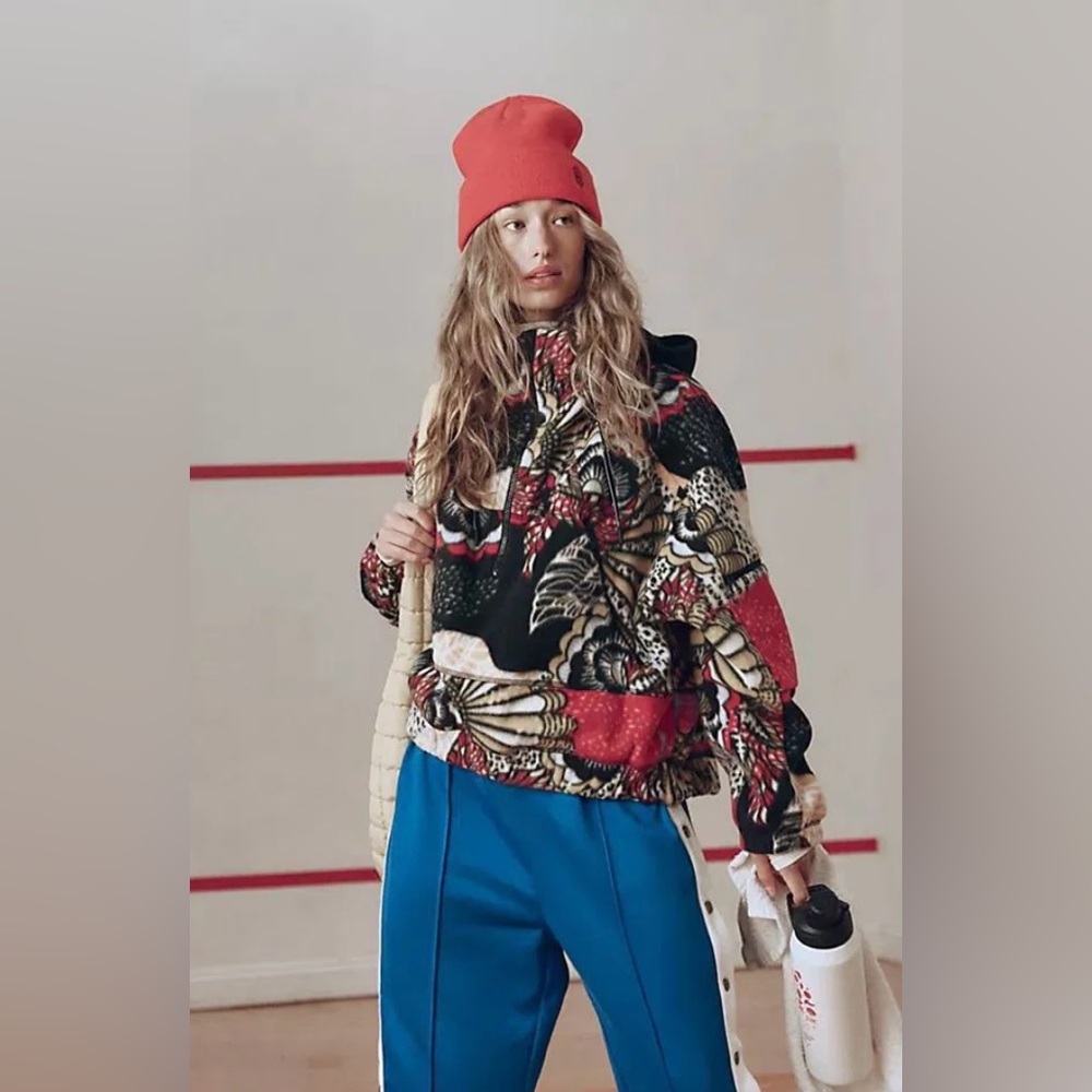 FP Movement by Free People Wild and Free Fleece Pullover NWOT